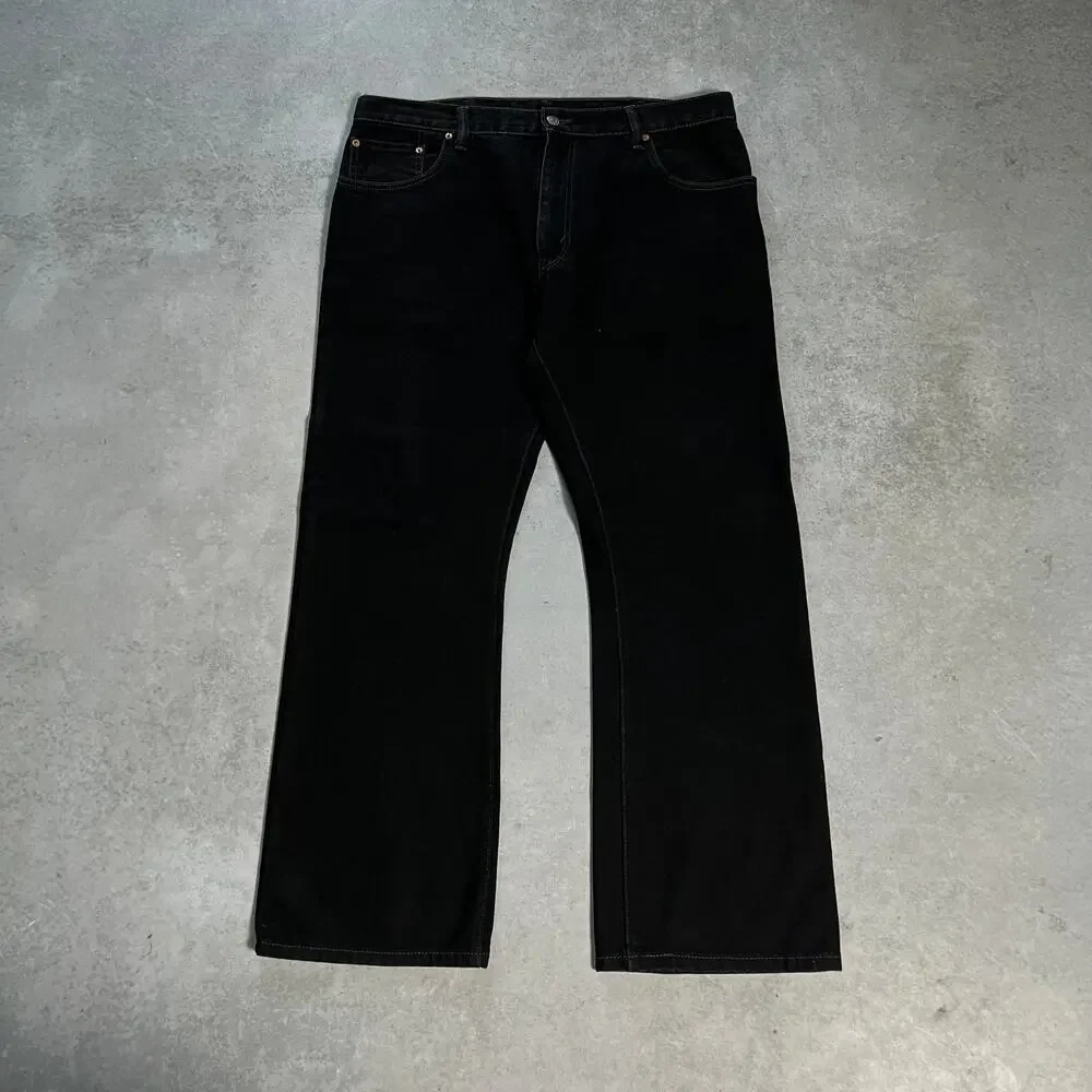 Levi's 517 Bootcut Men's Size 38x30 Black Jeans Slim Flare Denim